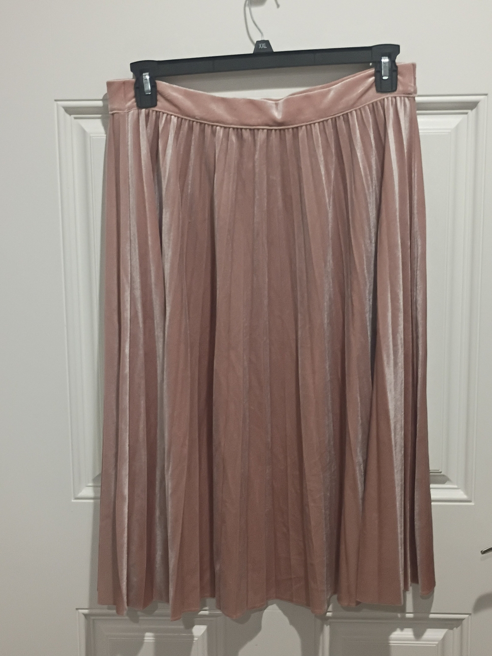 Simply Styled Petite Velvet-Trim Rose Blush Top